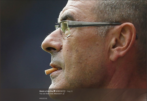 sarri cigarette chelsea Smokes up to five packs a day, Chelsea modifies 