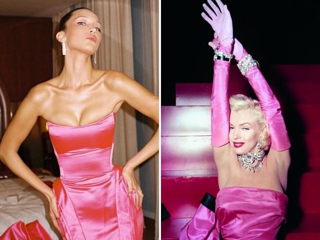 open lace back dress Fuchsia A-Line Satin Prom Dress, Hot Pink Bubble Sleeves Prom Dress In –  Laylatailor Shop main image 1