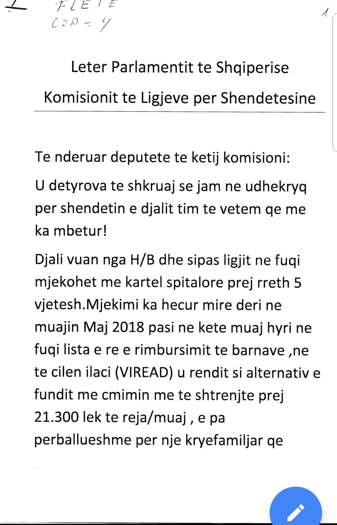 Letra E Nenes Ne Kuvend Nderrimi I Ilacit Po Me Vret Djalin E Vetem Balkanweb Com News24