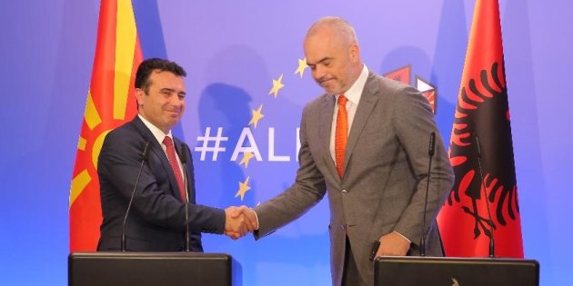 Edi Rama Zoran Zaev In Albania