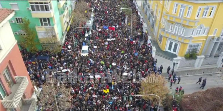 Pamje Me Dron Nga Rruga E Durresit