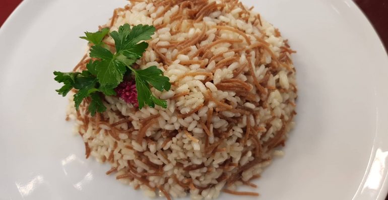 Pilaf Me Oriz Dhe Makarona Fidhe