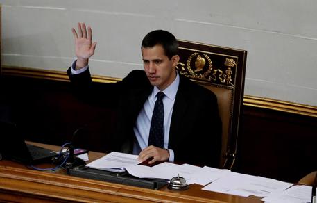 Guaido Arrives To Plenary Of The National Assembly