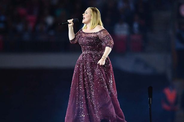 Adele Performs At Wembley Stadiumnew
