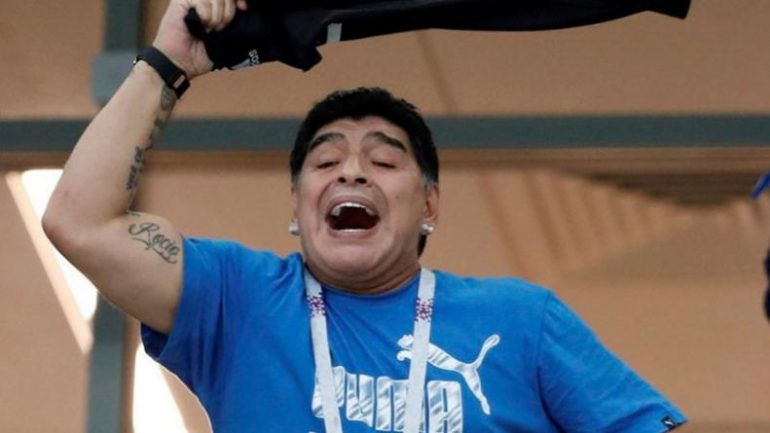 Diego Maradona Mundial Rusia 2018 Seleccion Argentina Nigeria