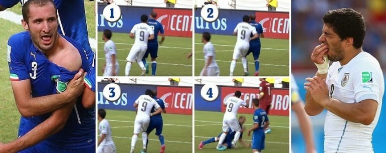Luis Suarez Bite Chiellini