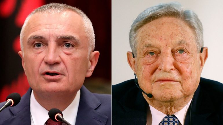 Ilir Meta George Soros Ap Reuters