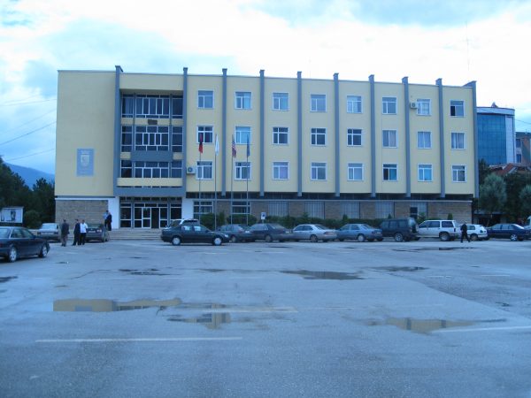 Kukës, Albania – Main Square, Town Hall 2008