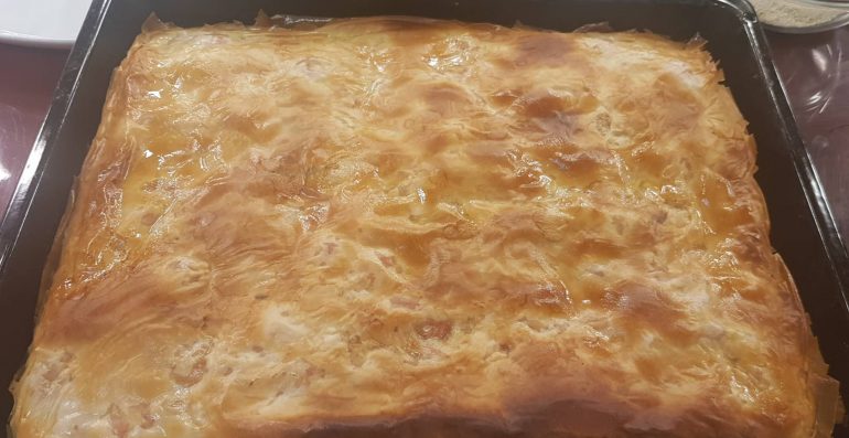 Byrek Me Qepe Dhe Domate