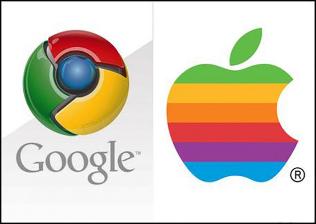 I Loghi Di Google E Apple