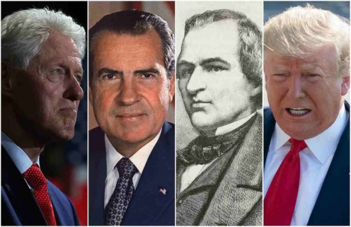 Johnson, Nixon, Clinton Dhe Trump
