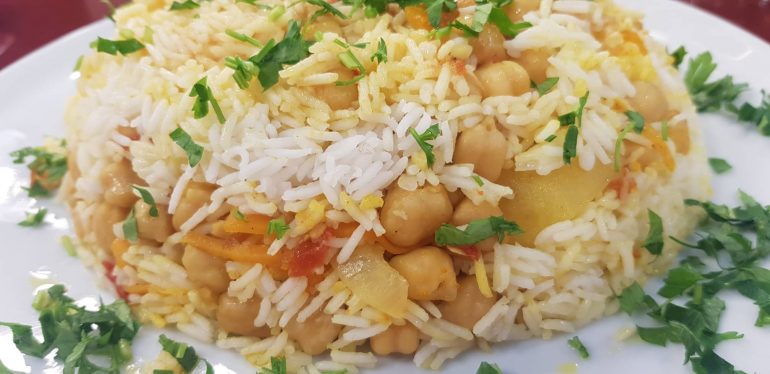 Qiqra Me Oriz Basmati Dhe Perime