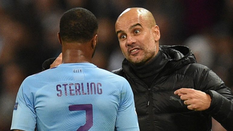 Raheem Sterling Pep Guardiola Manchester City 2019 20 1isuwai7yaz7j1836atyq51fxi