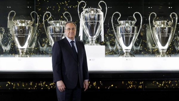 Real Madrid Display Their Champions League Trophies At Estadio Santiago Bernabeu