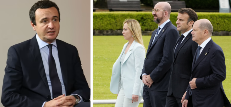 Kurti Macron Meloni Scholz Michel