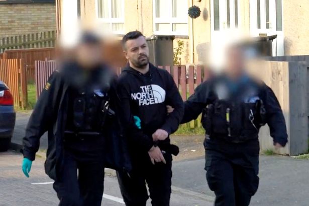 0 Dramatic Video Shows Moment Albanian County Lines Drug Gang Who Had Poster Of Al Pacinos Scarface O