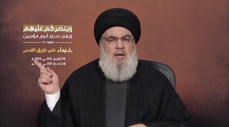 Hezbollah Leader Nasrallah Delivers His First Address Since October Conflict Between Palestinian Group Hamas And Israel