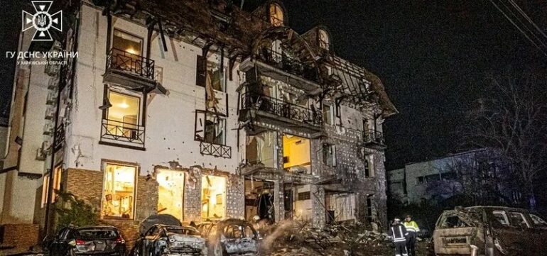 806x378 13 Wounded In Russian Strike On Hotel In Ukraine 1704959307157