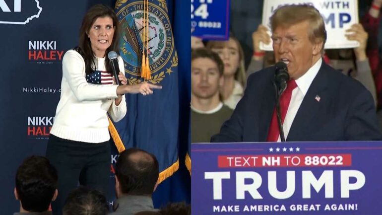 Nikki Haley And Donald Trump Campaign In New Hampshire 1 20 2024 65ad4ab561e0e