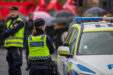 Gothenburg,,sweden, ,october,13,,2019:,female,police,officer,standing