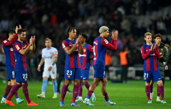 Barcelona Girona Kounde Araujo Gundogan De Jong Felix