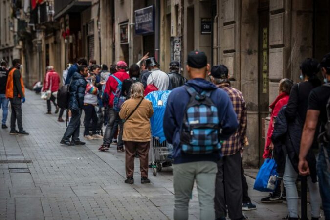 Spain Sees Food Bank Queues In Virus Hit Economy