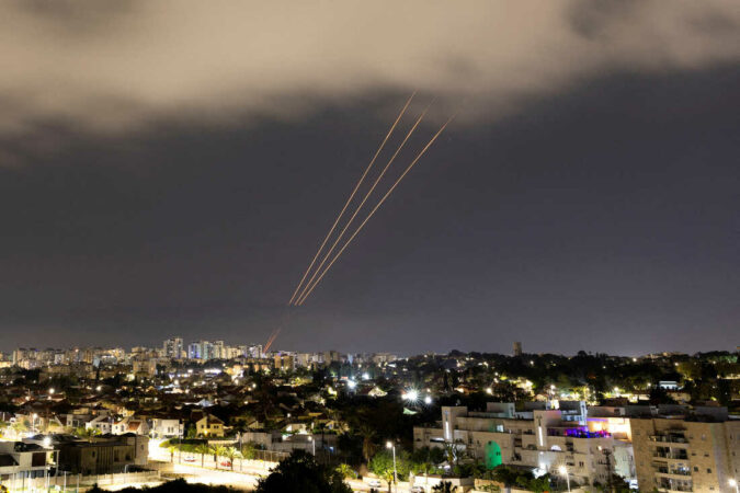 File Photo: An Anti Missile System Operates After Iran Launched Drones And Missiles Towards Israel, As Seen From Ashkelon