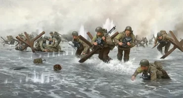 D Day Omaha Painting