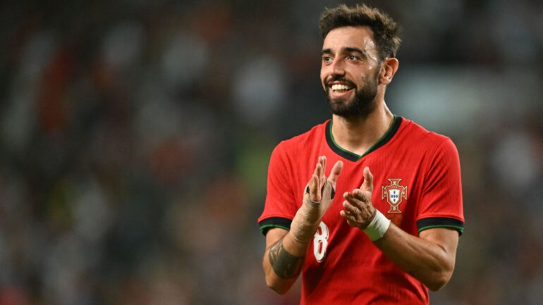 8 Bruno Fernandes Celebrates Scoring 906997966