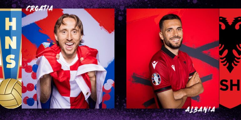 Croatia V Albania Banner