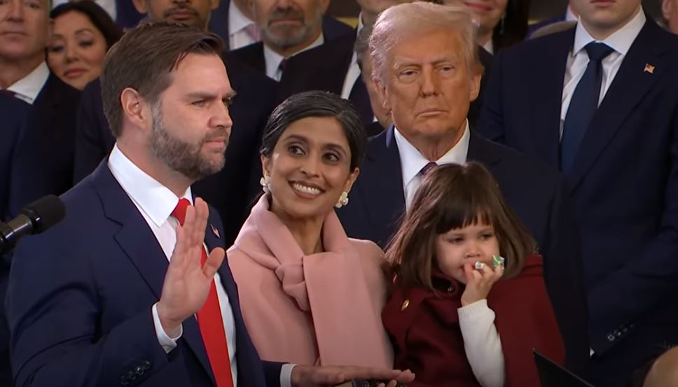 JD Vance sworn in as Vice President of the United States of America ...