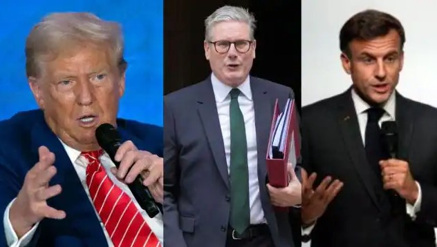 Trump Macron Starmer