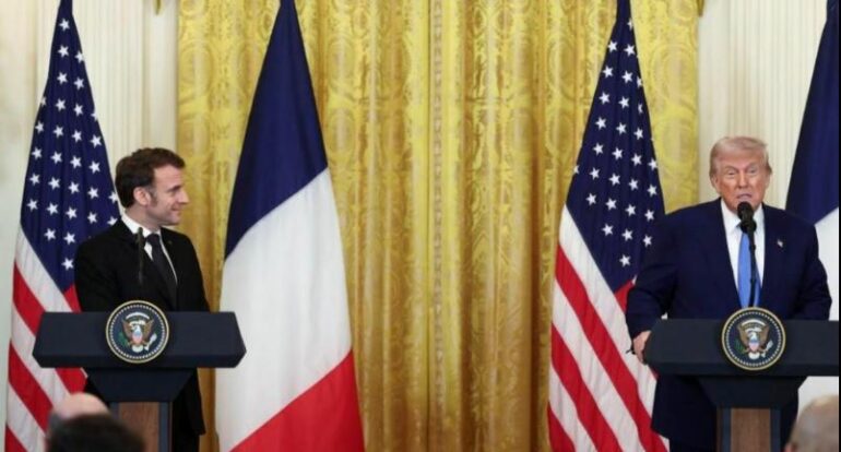 Konference Macron Putin