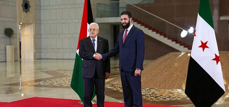 806x378 Palestinian Syrian Presidents Discuss Relations Israeli War On Gaza 1745011245835