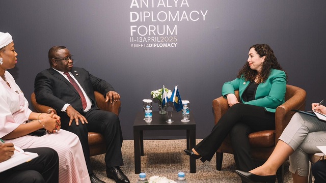 Julius Maada Bio E Vjosa Osmani Ne Antalia