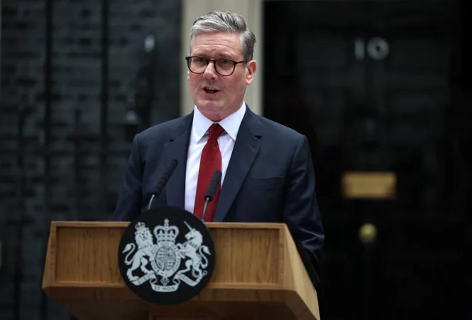Keir Starmer Prime Minister United Kingdom Outside 10 Downing Street London July 5 2024 (2)
