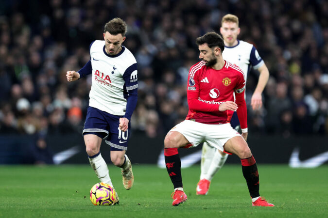 Tottenham Hotspur V Manchester United Premier League 16/02/2025.