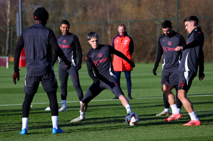 Manchester United Training Session And Press Conference Uefa Europa League 2024/25 League Phase Md5