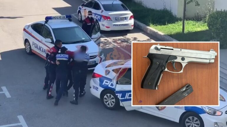 Policia Arrestim Pistolete