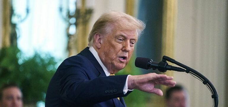 806x378 Trump Says There Is Good News On Gaza As He Prepares To Meet Qatari Premier 1752699840119