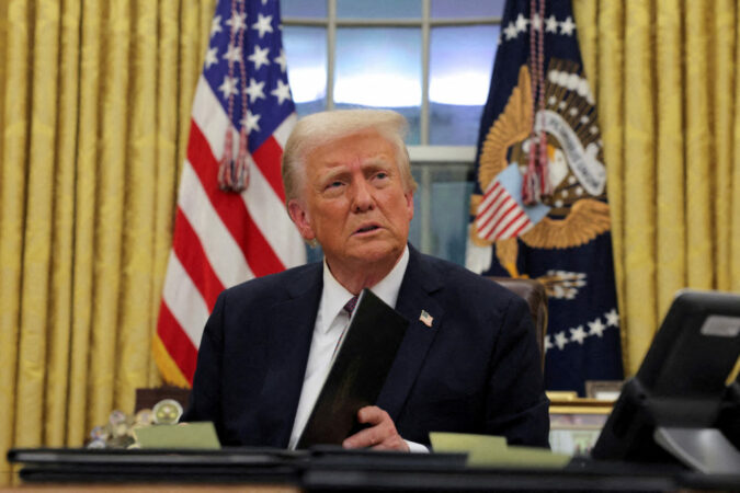 File Photo: U.s. President Donald Trump At The Oval Office In Washington