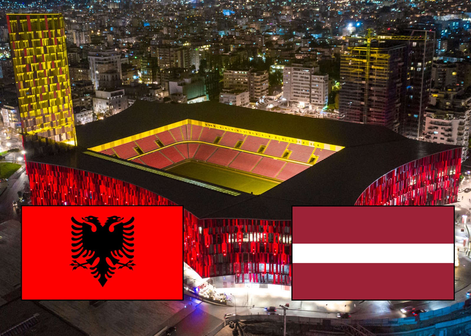 Më të mirët në fushë, formacioni zyrtar i Shqipërisë ndaj Letonisë