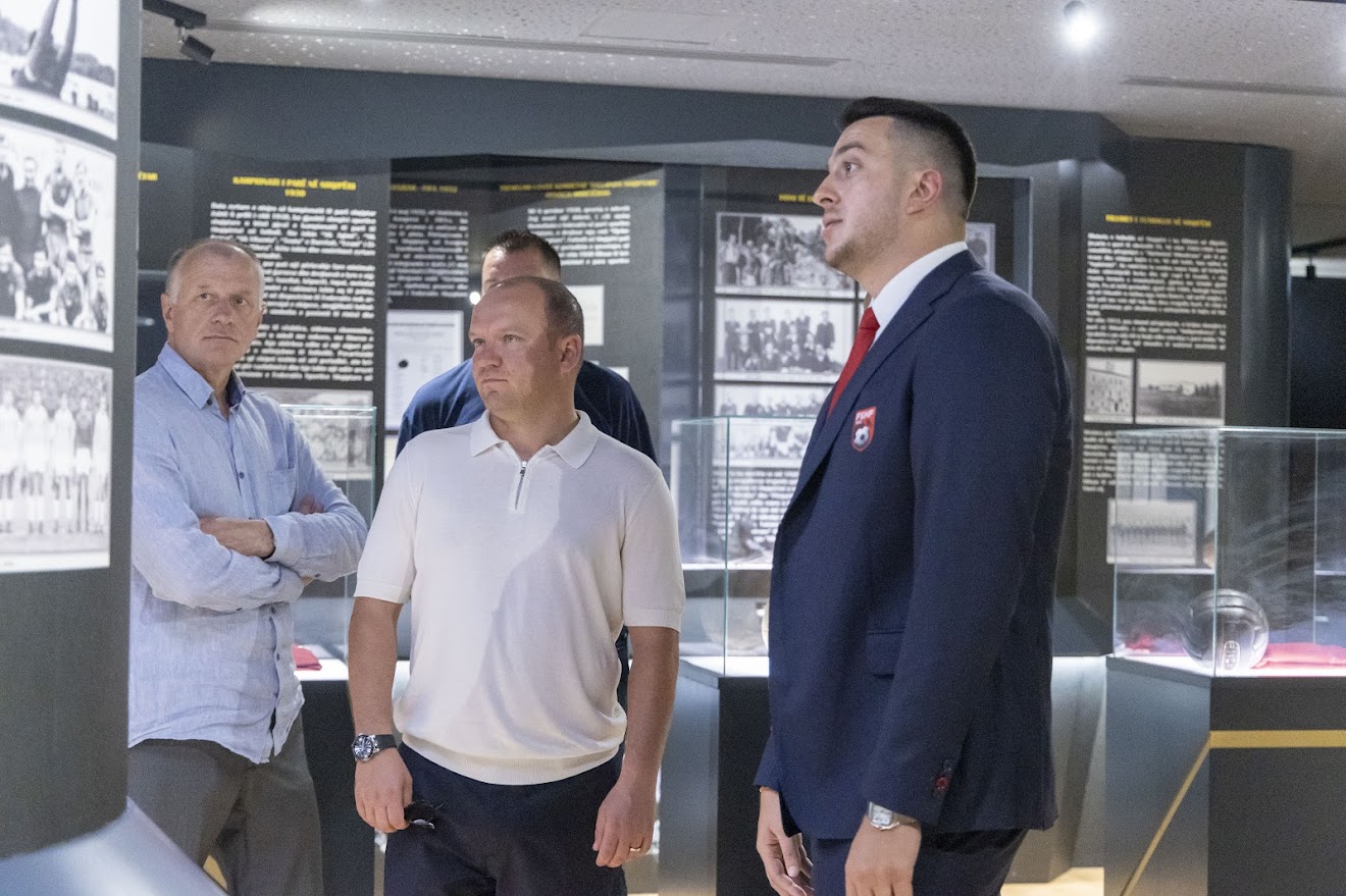 Presidenti i Federatës së Letonisë, zhvillon vizitë zyrtare në “Shtëpinë e Futbollit”