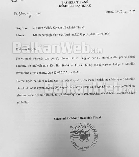 Keshilli Bashkiak Veliaj