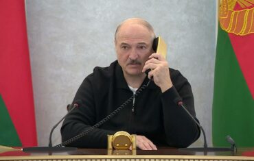 Belarusian President Lukashenko At Situation Center At Independence Palace