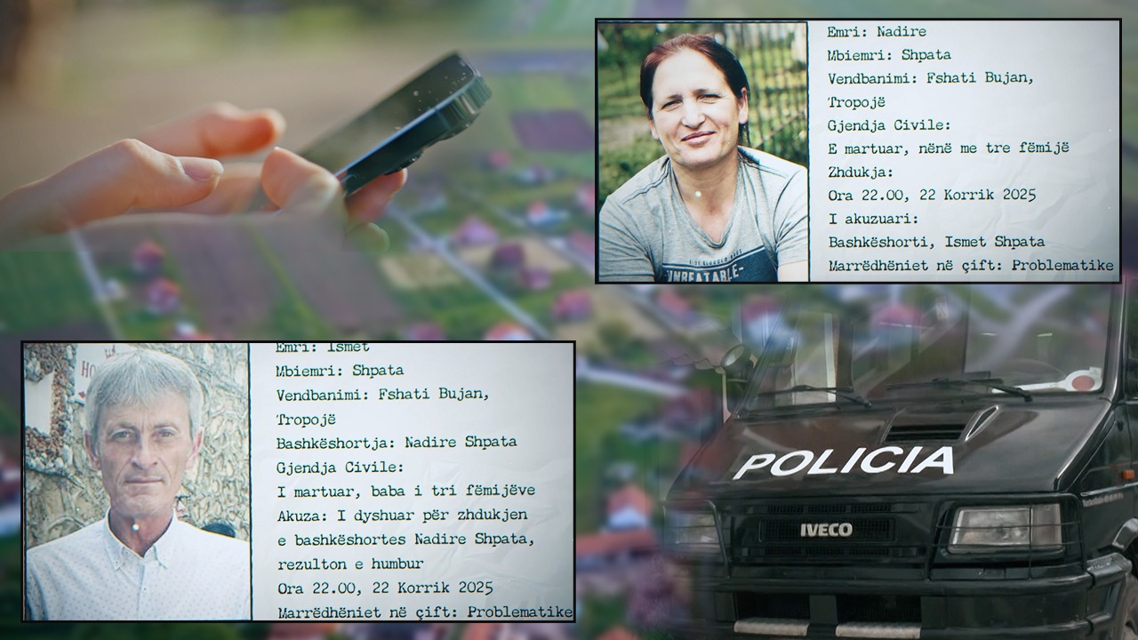 Darka e fundit  Histori e gjatë dhunës në çift dhe dyshimet se u vra nga bashkëshorti u hodh në liqen  Zhdukja e Nadire Shpatës dhe biseda e fundit me vajzën