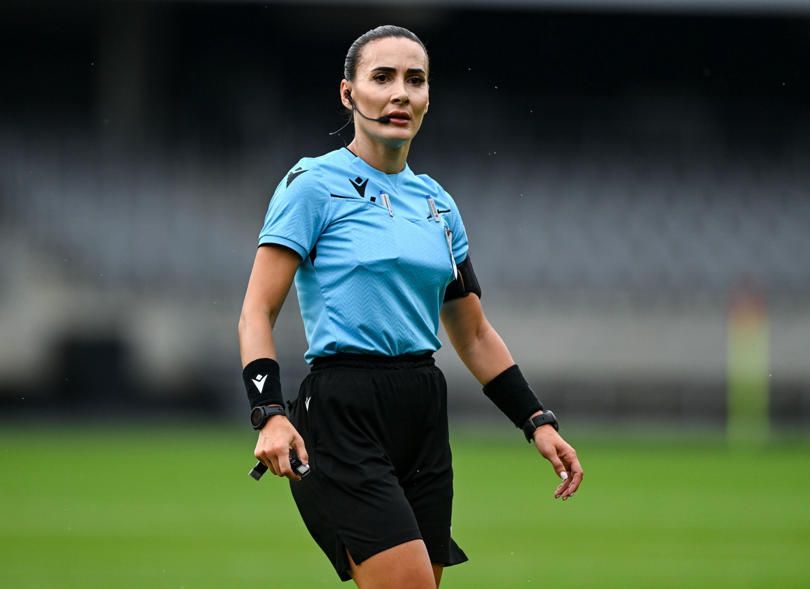 Europiani U 21 2027   Emanuela Rusta   trupa shqiptare e arbitrave gjykojnë ndeshjen Spanjë   San Marino