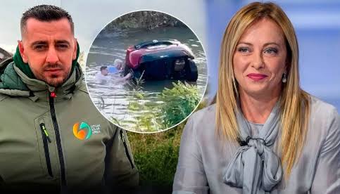 I riu shqiptar u hodh në ujë për të shpëtuar biznesmenin e moshuar  Meloni shpërndan pamjet  Hero 