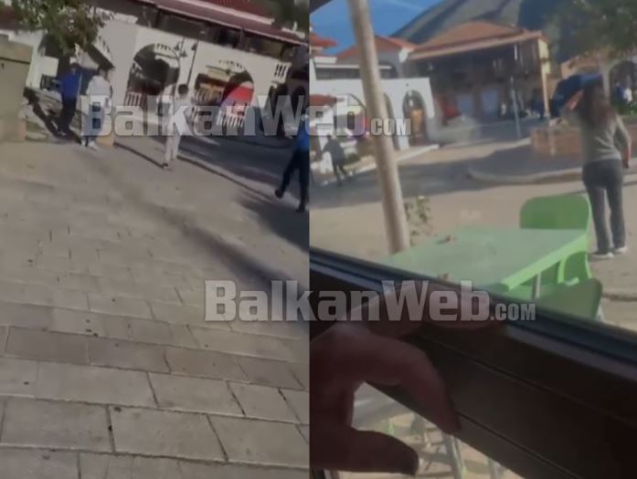 Plas sherri keq mes të rinjve në Konispol  Dhunohet 18 vjeçari  sulmohet me shkop bejsbolli makina e tij  Pamjet e dhunës 