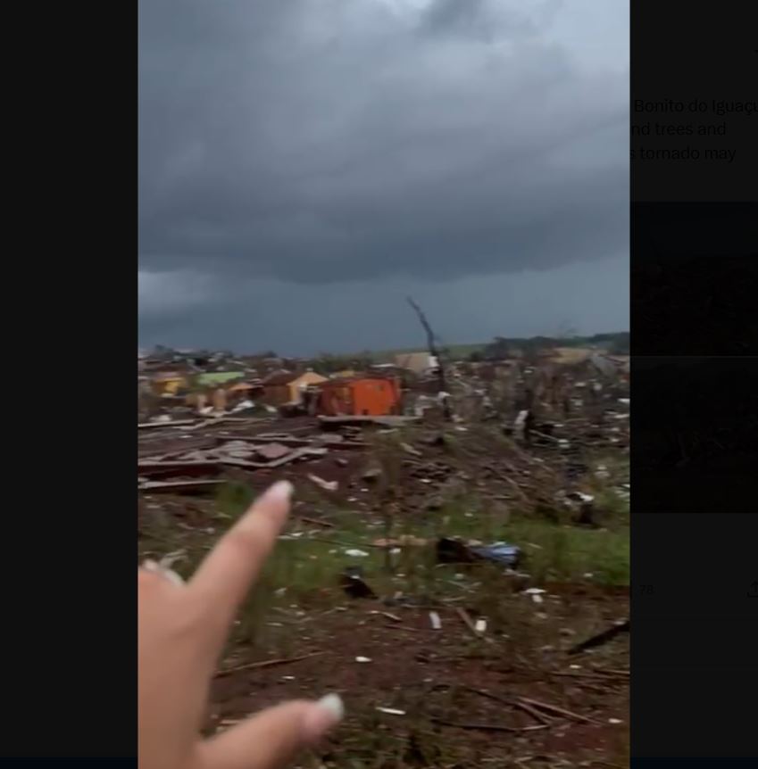 VIDEO  Tornado shkatërron pjesë të Brazilit  pesë të vdekur e më shumë se 100 të plagosur